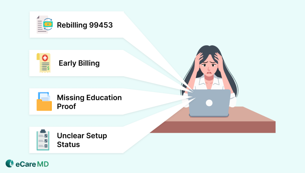 Incorrect Billing of CPT 99453 (Initial Setup) Image